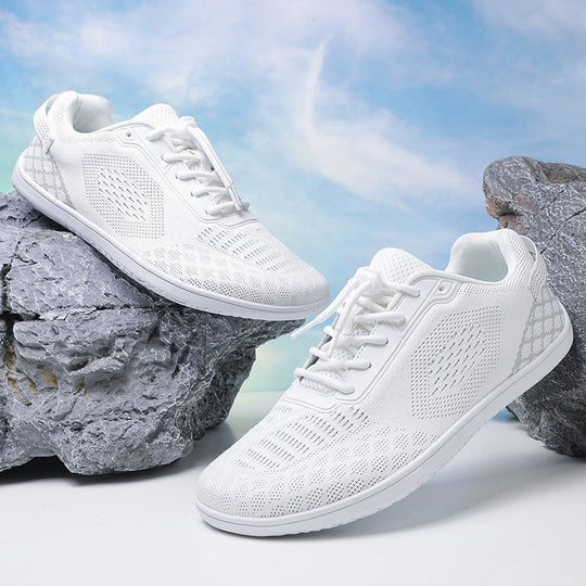 Unisex nan barfuß-inspirierter Strick-Sneaker mit elastischer Passform, Schnellzugkordel und griffiger Vollgummi-Laufsohle