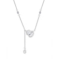 Damen Halskette mit herzförmigem Anhänger und funkelnden Zirkonia Shop Nory