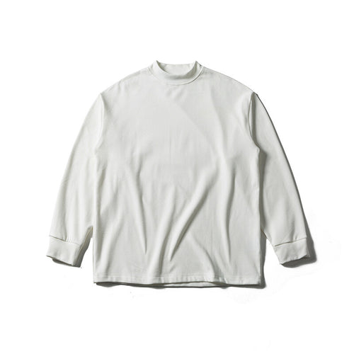 Unisex Oversize-Langarmshirt mit Mockneck aus Baumwollmischung Shop Nory