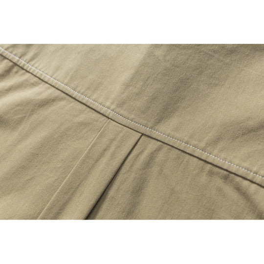 Herren Oversize-Überhemdjacke aus Canvas mit Kappnähten und aufgesetzten Taschen Shop Nory