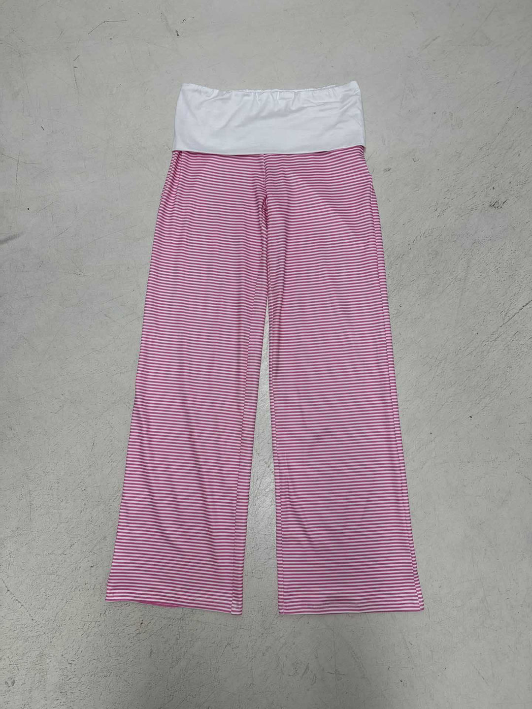 Damen nan Loungehose mit hohem Umschlagbund weitem Bein und feinem Streifenmuster Shop Nory