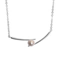 Damen Halskette mit stilvollem minimalistischen Design und eleganter Perle Shop Nory