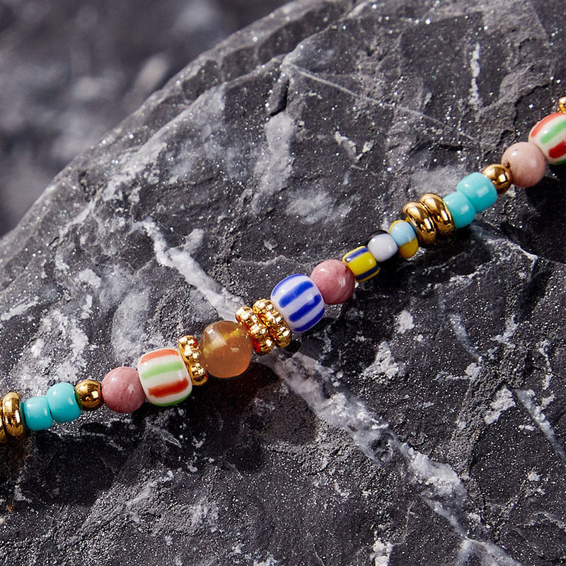 Boho Bunte Perlenkette | Shop Nory