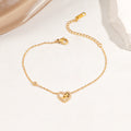 Damen zierliche herzförmige Liebes-Anhängerarmband Shop Nory