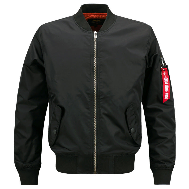 Herren Wattierter Bomberblouson im Pilotenstil mit Ärmel-Utilitytasche und Rippbündchen Shop Nory
