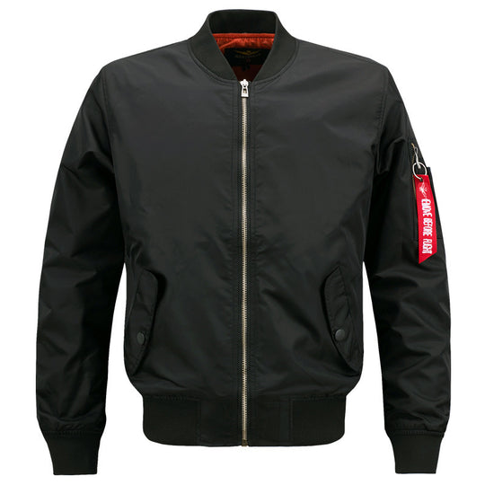 Herren Wattierter Bomberblouson im Pilotenstil mit Ärmel-Utilitytasche und Rippbündchen Shop Nory