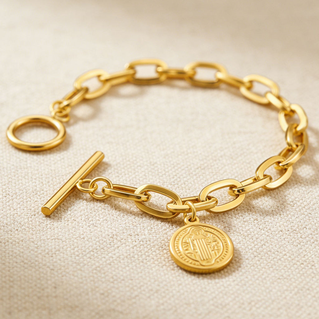 Damen modisches Gliederarmband mit einzigartigem Anhänger Shop Nory