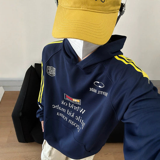 Unisex Urbaner Kapuzenpullover mit kreativen Grafiken Shop Nory