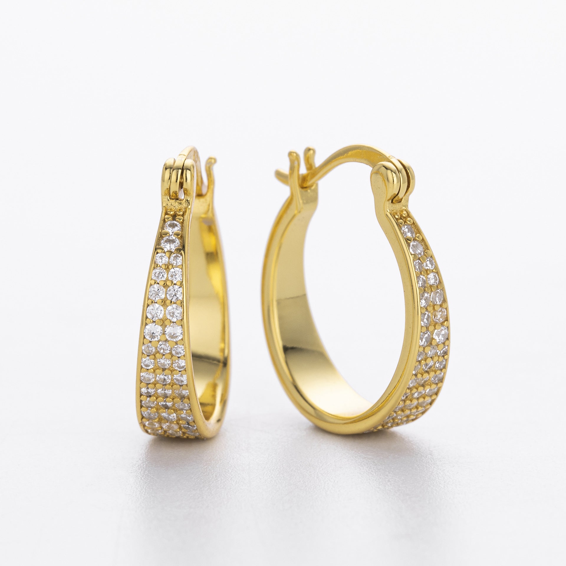Damen Ohrhänger mit luxuriösem Zirkonbesatz und hochwertigem 925 Sterling Silber Shop Nory