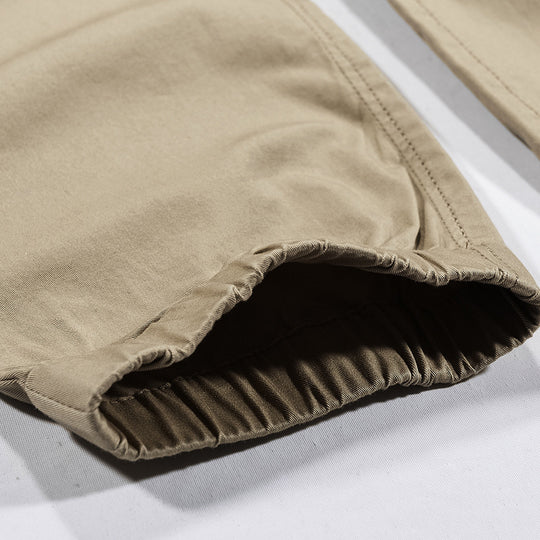 Herren Cargo-Joggerhose mit elastischem Beinbund, Knieeinsatz und Multifunktions-Taschen Shop Nory
