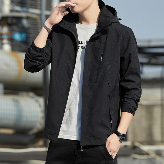 Herren Leichte Kapuzen-Softshelljacke mit winddichter Membran und minimalistischem Urban‑Schnitt Shop Nory