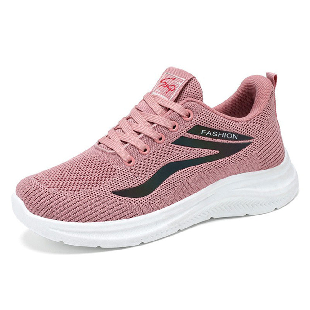 Damen nan ultraleichter Strick-Fitness-Sneaker mit nahtlosem Atmungsnetz, stoßdämpfender EVA-Wabenlaufsohle und verstärkter Zehenkappe Shop Nory
