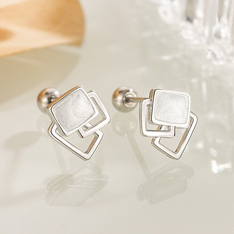 Damen Ohrstecker mit modernem geometrischem Design Shop Nory