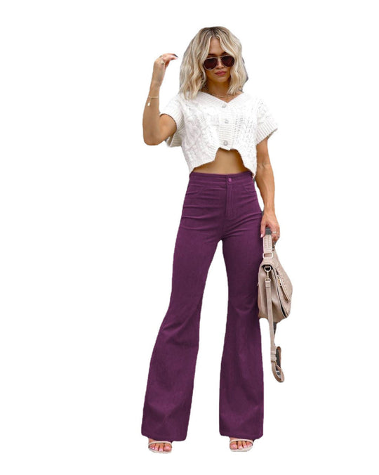 Damen Flared Jeans mit hohem Bund und tailliertem Schnitt