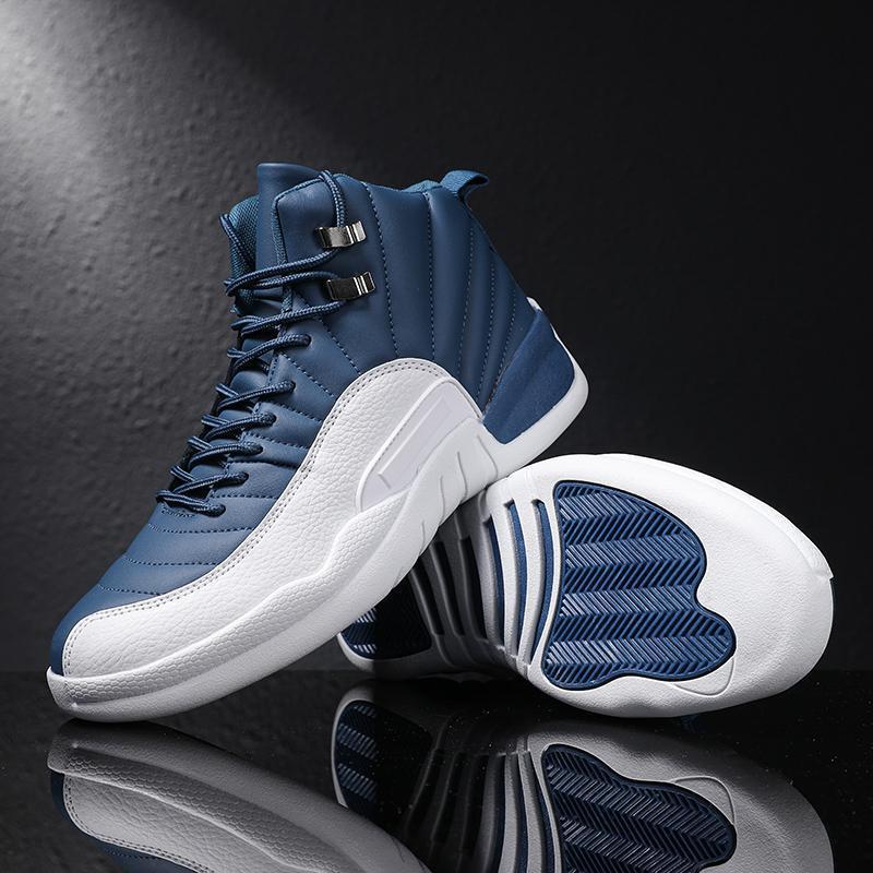 Herren Retro-inspirierte Performance-Basketballstiefel mit verstärkter Seitenwand Shopy Nory