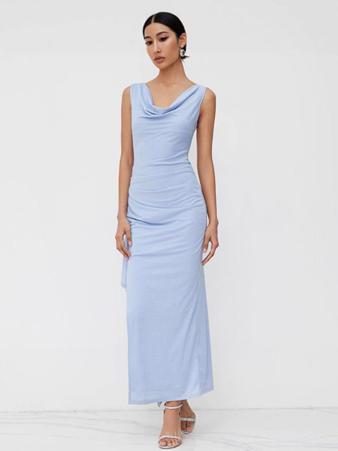 Damen figurbetontes Maxikleid mit elegantem Schnitt und aufregenden Details Shopnory