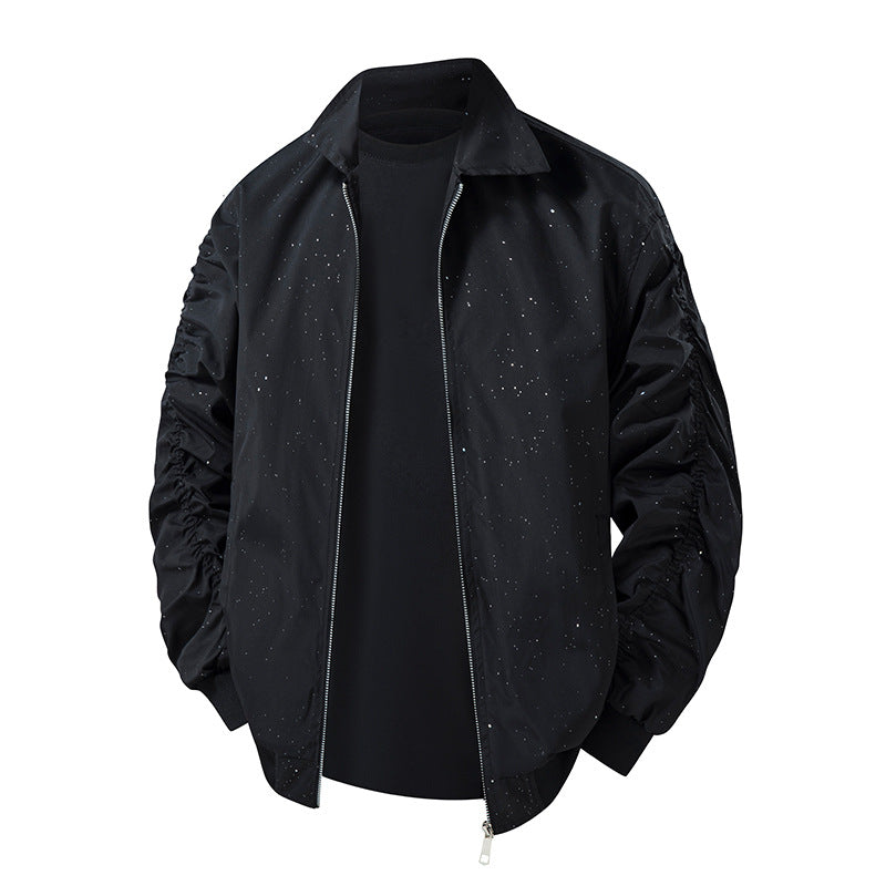 Herren Modische Übergangsjacke mit innovativem Stehkragen und nahtlosen Seitentaschen Shop Nory