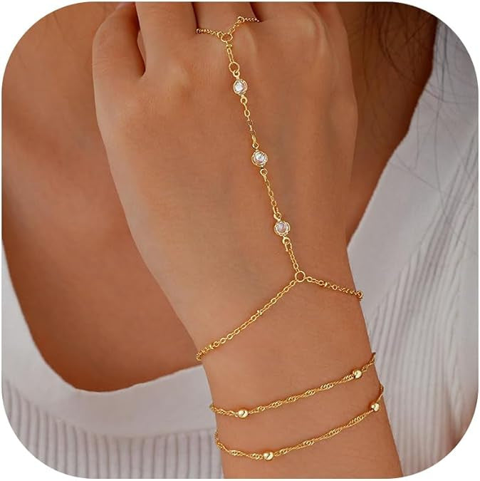 Damen Handkette mit zarten Kristallakzenten Shop Nory