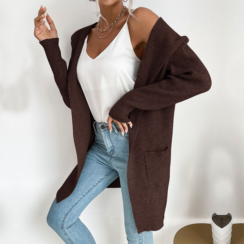 Damen Lässiger Strickmantel Shop Nory