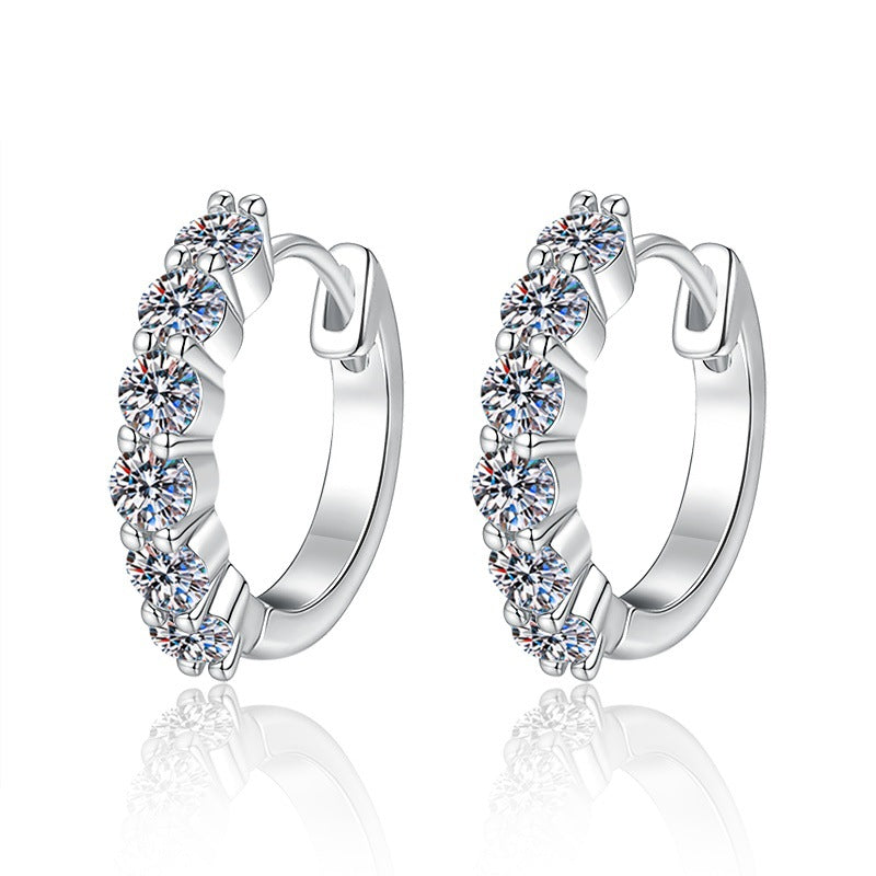Damen Ohrringe mit Glitzersteinbesatz Shop Nory