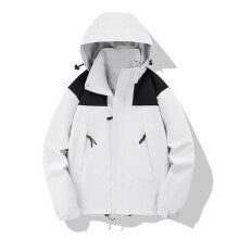 Herren wasserabweisende Softshell‑Jacke mit Kapuze, verstellbarem Saum und Multifunktionstaschen Shop Nory