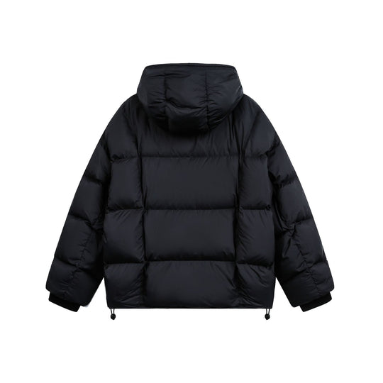 Damen Kurze Wattierte Kapuzenjacke mit Kordelzug und Reißverschluss Shop Nory