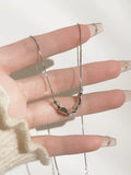 Damen minimalistisches Kette mit funkelndem Anhänger Shop Nory