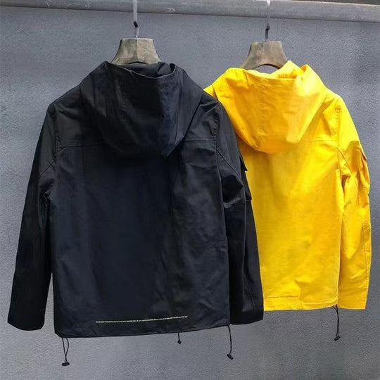 Herren Utility-Outdoorjacke mit Kapuze, Mehrfach-Taschenfront und verstellbarem Saum Shop Nory