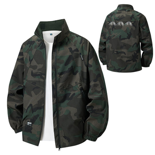 Herren leichte Outdoor-Jacke mit hohem Kragen Shop Nory