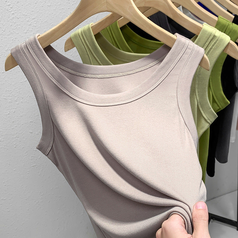 Damen ärmelloses Basic-Top aus hochwertigem Material