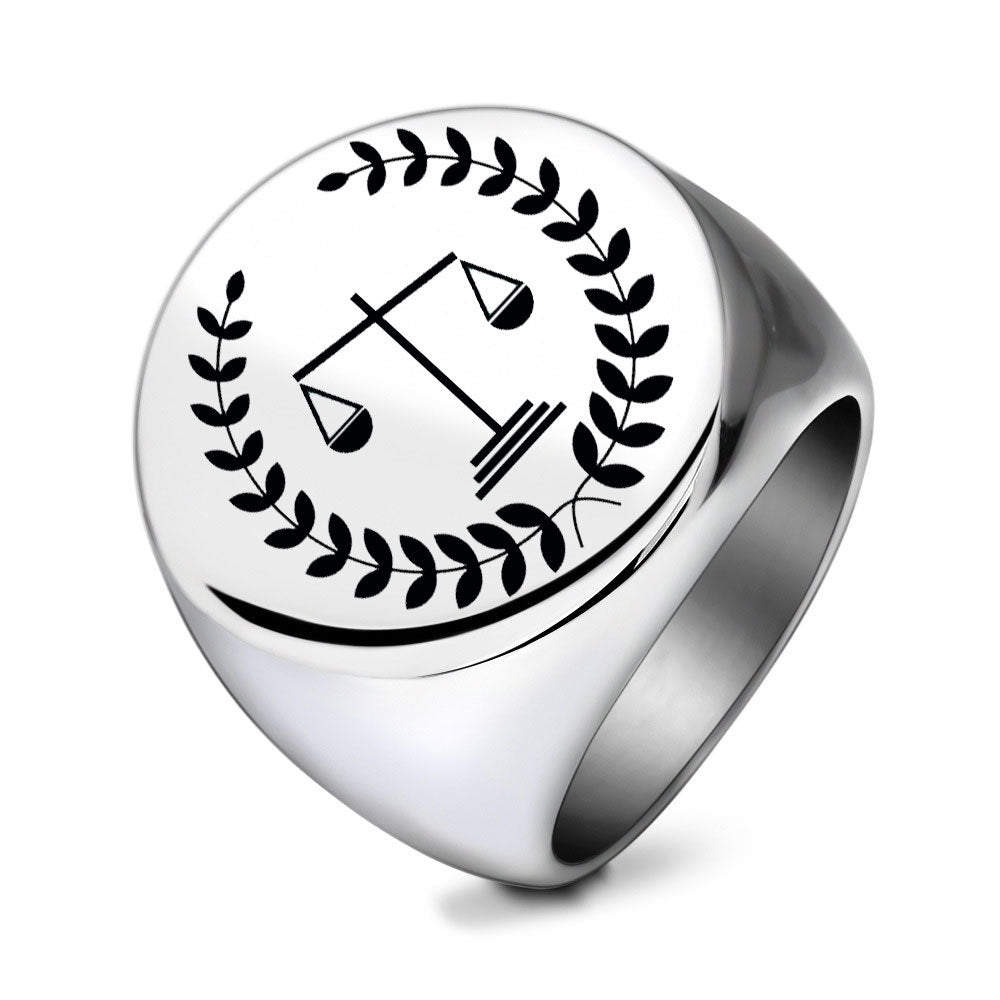 Herren Siegelring mit kunstvollem Wappen-Design Shop Nory 1780329946