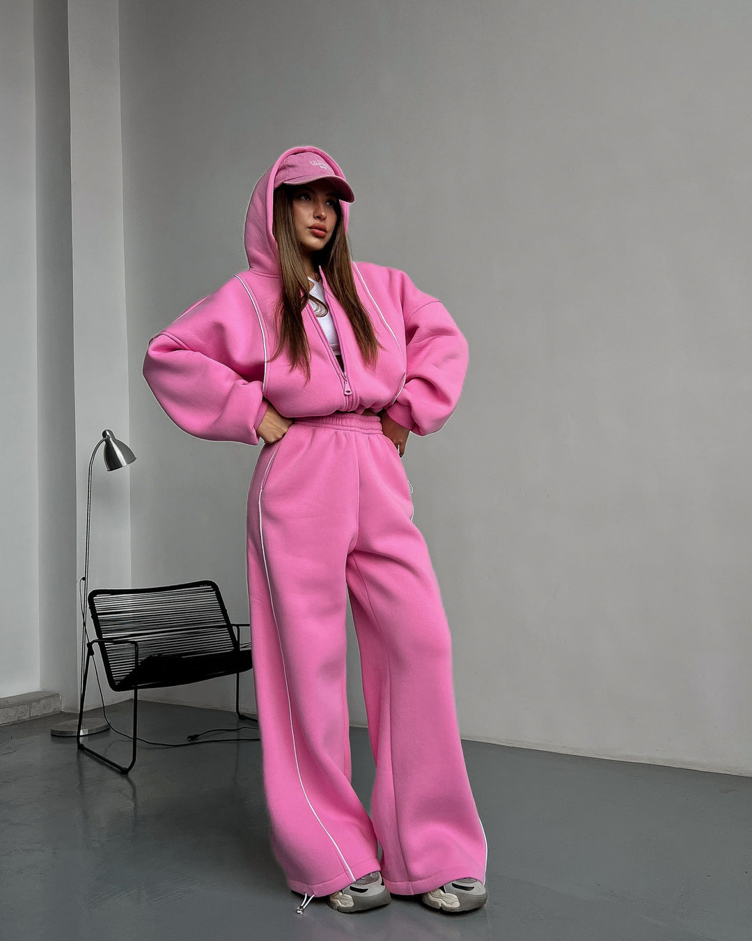 Damen Bequemer Oversized Jogginganzug Shop Nory
