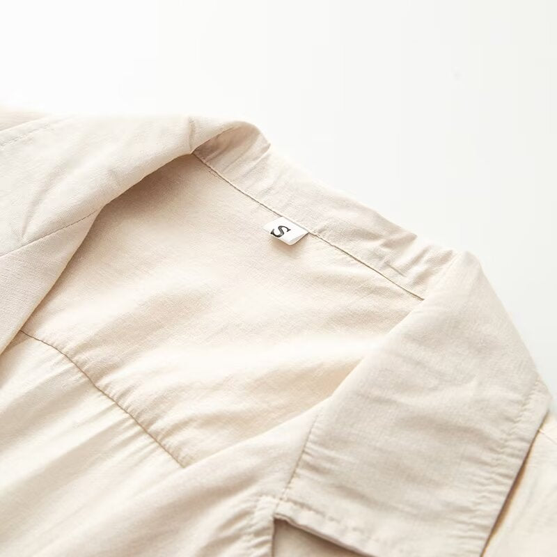 Damen Oversize-Bluse mit Reverskragen und durchgehender Knopfleiste Shop Nory