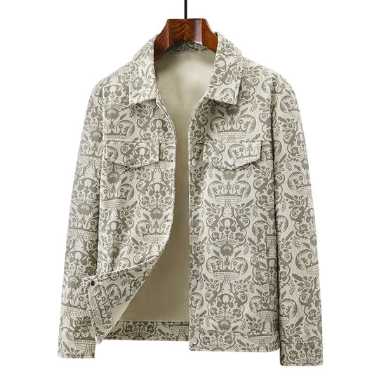 Damen Elegante Utility-Jacke mit floralem Muster Shop Nory