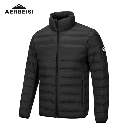 Herren ultraleichte Stepp-Daunenjacke mit Stehkragen Shop Nory