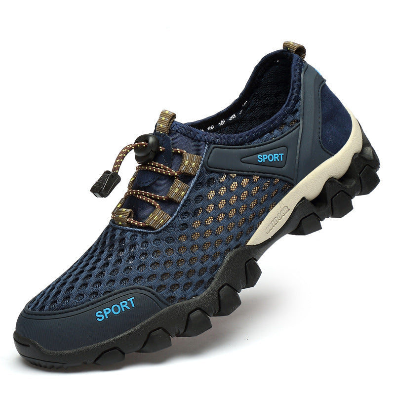 Damen Atmungsaktive und rutschfeste Sportschuhe mit elastischem Schnellschnürsystem
