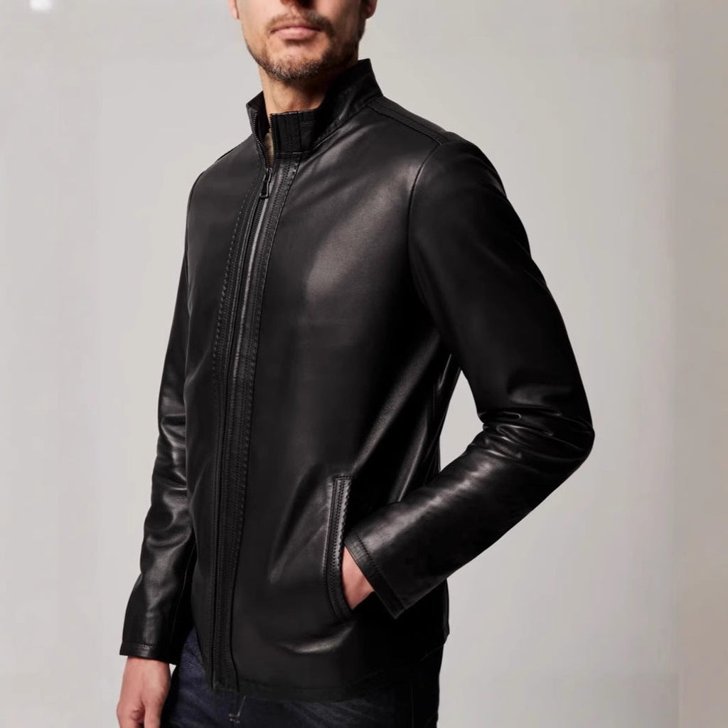 Herren elegante jacke mit sportlichem Reißverschluss