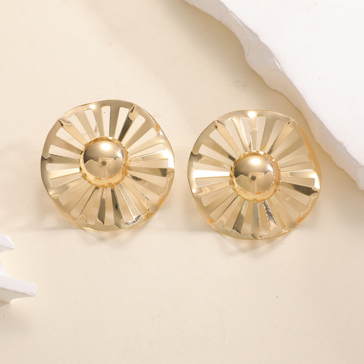 Damen modische Statement-Ohrstecker mit luxuriösem, geometrischem Design Shop Nory