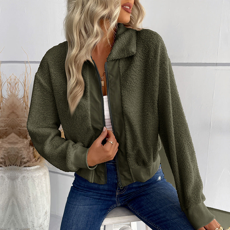 Damen Kuschelige Fleece-Jacke Shop Nory