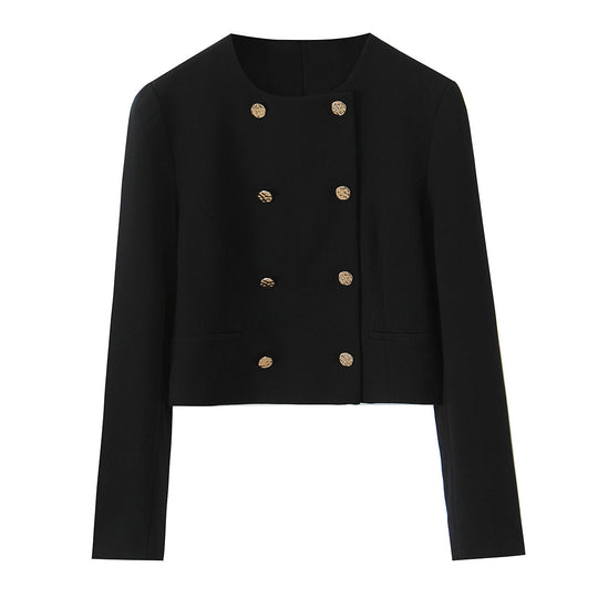 Damen Elegant-weit geschnittene Anzughose mit Bügelfalte und dekorativem Kettengürtel Shop Nory
