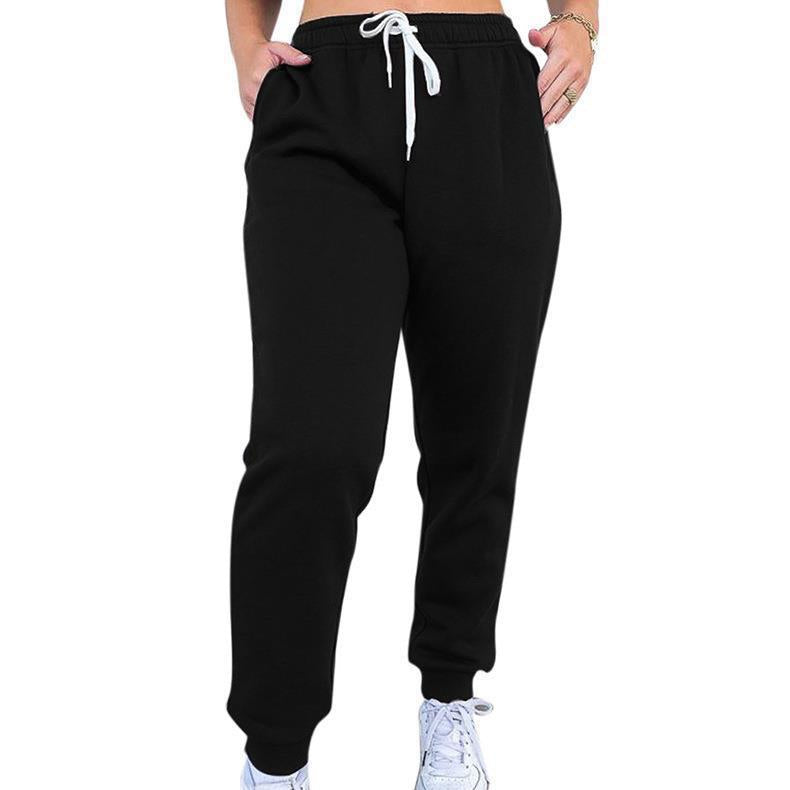 Damen nan taillenhohe tapered Jogginghose mit elastischem Komfortbund, verstellbarem Kordelzug und tiefen Eingrifftaschen Shop Nory