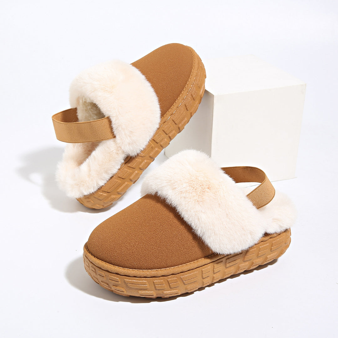 Damen Gefütterte Plateau‑Pantoffel Clogs mit elastischem Fersenriemen Shop Nory