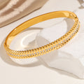 Damen Kristallverzierte Gold Armreif Bracelet Shop Nory