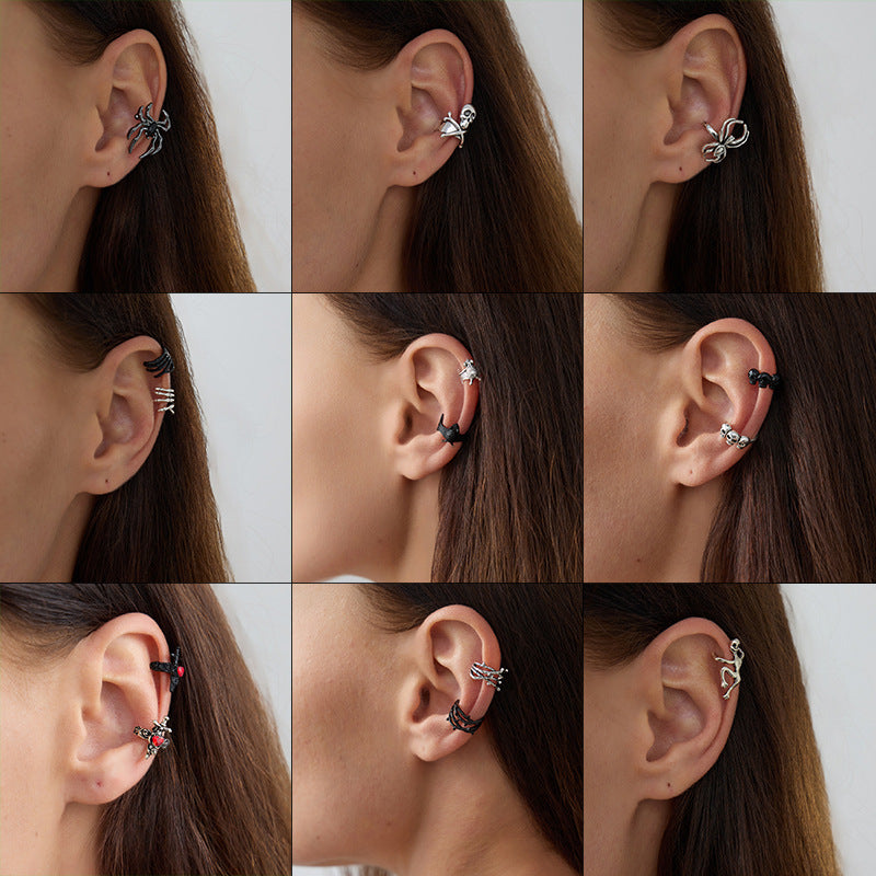 Damen Ohrstecker aus Edelstahl mit Spinnen-Design Shop Nory