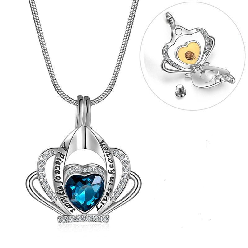 Damen romantische Halskette mit herzförmigem Anhänger und Strassverzierung Shop Nory