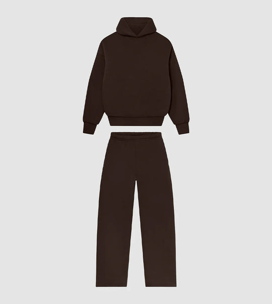 Unisex nan gemütliches Loungewear-Set mit hohem Rollkragen, relaxed-fit Sweatshirt und gerader Sweatpants Shop Nory