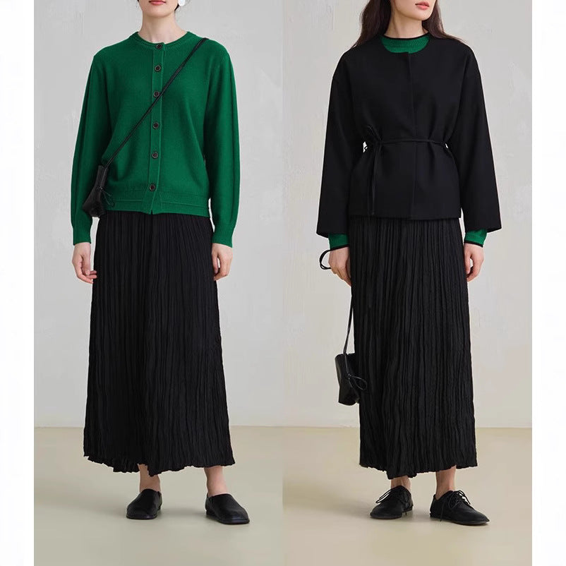Damen Eleganter, schwingender Maxirock Shop Nory