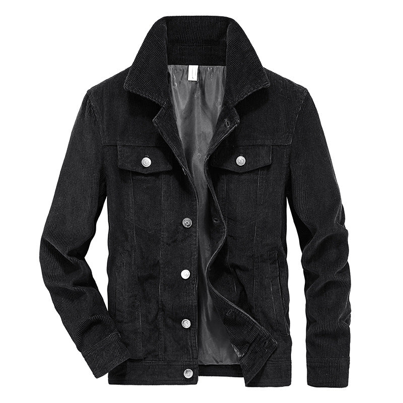 Herren Cordjacke aus Feincord mit Hemdkragen, Brustklappen und gesteppter Innenfütterung Shop Nory