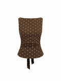 Damen Chic Rollkragen Top mit Raffung und Bindegürtel