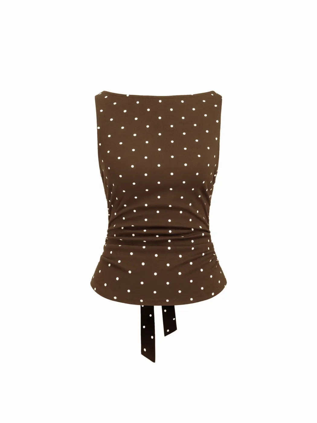 Damen Chic Rollkragen Top mit Raffung und Bindegürtel